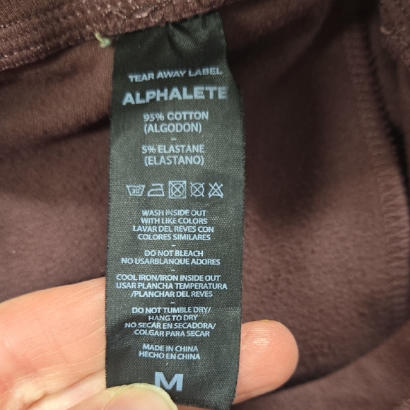 Alphalete Burgundy Identity Jogger Set - Picture 5 of 10